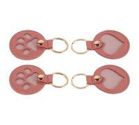 TOGEVAL 2pièces Porte-clés Souvenir pour Animaux avec Poils Pendentif Forme de Patte pour Chien et Chat Collection Facile et Élégant