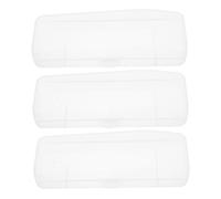 TOGEVAL 3 Pièces Boîte De Rangement Porte-couteau Étui à Couteau De Rasoir D'accessoires De Rasoir Récipient Pour Bâtons De Rasage De Voyage Transparent Plastique