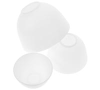 TOGEVAL 3 Pièces bol en silicone se maquiller grimace aromatiseur trousse spatule de maquillage kit manucure bols à mélanger pour masques faciaux bols de masque Gel de silice blanche