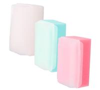 TOGEVAL 3 pièces Brosse Bain Éponge Douce pour Massage Chevelu Nettoyage Blanche Verte Rose Brosse Shampooing Scalp Scrubber