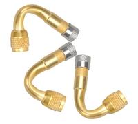 TOGEVAL 3 pièces Rallonge Valve Coudée pour Gonflage Facile Voiture Camion Moto Prolongateur Embout Gonflage Compresseur