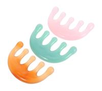 TOGEVAL 3 Pièces Resin Scalp Massage Comb Five-claw Head Massager Portable Lightweight Hair Scalp Relaxation Tool For Stress Relief And Hair Care