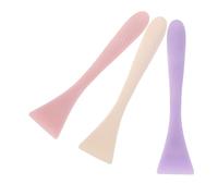 TOGEVAL 3 Pièces Silicone Facial Mud Mask Applicator Brush Flexible Reusable Jelly Spatula For Gentle Skin Care Even And Lotion Application