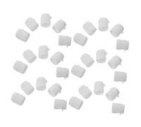 TOGEVAL 30 Bouchons de Dentifrice à Visser en Plastique Blanc, 14,5mm | Couvercles à Clapet, Format Compact et Portable, Simple, Fermeture Rapide, Lot de 30 Pièces