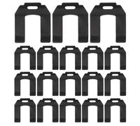 TOGEVAL 30 Pièces Clip de tuyau d'huile automobile clips durite collier durite essence colliers de serrage pour tuyaux de carburant Black