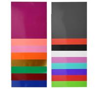 TOGEVAL 36 Feuilles Papier de Transfert par Sublimation pour T-Shirts Clairs Papier d'Impression Thermique Résistant 22 Couleurs Variées Compatible DIY Textile et Objets Polyester