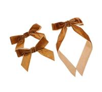 TOGEVAL 3pièces Barrettes à Cheveux Velours Avec Nœud Style Princesse Lot Pour Filles Et Femmes à Diverses