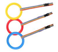 TOGEVAL 3pièces Lot De Cordes De Marche De Sécurité Pour Tout-petits Poignées Confortables Colorée Vive Espace Ajusté Garçon Et Filles Pour Sorties Air à Maternelle