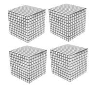 TOGEVAL 4 Pièces Boîte Ballons Mariage Cubes Disco Vides pour Décoration Table Centre Fête Accessoire Maison Polyvalent Ambiance Romantique et Portable