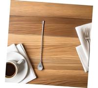 TOGEVAL 4 Pièces Cuillère Acier Inoxydable avec Manche Spirale Long Embout Pondéré Agitateur Réutilisable pour Cocktails Café Thé et Lait Ustensile Professionnel pour Bar et Maison