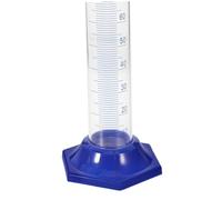 TOGEVAL 4 pièces Cylindre Gradué Verre Lot de Base Ronde Résistance Chimique Élevée pour Laboratoire et Éducation