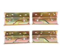 TOGEVAL 4 pièces Kit de Supports Supports Robustes pour Cadre de Lit Bois Connecteurs Invisibles pour Fixation Rapide de Remplacement pour Rail de Lit Montage Facile et Stable