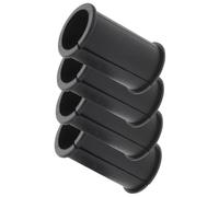 TOGEVAL 4 pièces Lot de Manchons Caoutchouc pour Microphone Joint et Rondelle Tube Accessoires Micro Pratiques et Résistants Protection Antidérapante pour Studio et Caméra Noir