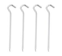 TOGEVAL 4 pièces Piquets de Tente Aluminium Piquets de Sol Pointus Faciles à Enfoncer Accessoires de Camping Stables pour Sols Durs Fixation Résistante Au Vent pour Tentes et Bivouacs