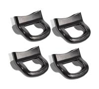 TOGEVAL 4 pièces Poignée Latérale de Rechange pour Double Trou Résistance Haute Température Anti-brûlure Poignée Ergonomique pour Casseroles et Woks