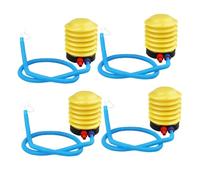 TOGEVAL 4 pièces Pompe à Pied Gonflable Plastique Soufflet Flexible Double Embout pour Ballon de Yoga Gym et Camping Compacte Batterie