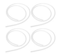 TOGEVAL 4 Pièces Tuyau Pompe Lait Silicone Flexible avec Valve Bec Canard Compatible Tire-lait Électrique Accessoires Allaitement Sûr Facile Nettoyage