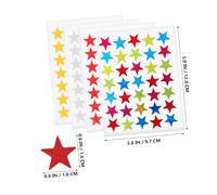 TOGEVAL 40 feuilles Autocollants Étoiles Récompense Garçon Fille Gommettes Récompense Garçon Fille pour Loisirs Créatifs