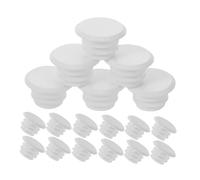 TOGEVAL 40 Pièces Bouche de Guidon à Bouchons de Guidon de Bouchons d'extrémité Plastique Blanche