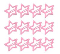 TOGEVAL 40 Pinces à Cheveux en Métal D'étoile, Petites Barrettes Décoratives Roses, Accessoires pour Femmes et Adolescentes, Maintien Frange, Coiffure Fille, Set de 40 Clips Étoiles