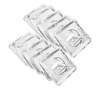 TOGEVAL 40pcs Couvercles de Brûleur de Cuisinière à Gaz en Aluminium Argenté Réutilisables Résistants la Chaleur pour Protection Anti-huile Carrés