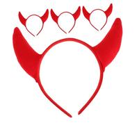 TOGEVAL 4pièces Bandeaux à Cornes Pour Halloween Cosplay Costume De Diable Serre-tête Décoratif Et Pratique