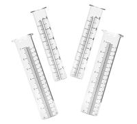 TOGEVAL 4pièces Pluviomètre Tube Verre Jauge De Précipitation pour Jardin Et Extérieur Mesure Précise Pluie