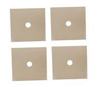 TOGEVAL 4pièces Protège-brûleurs Anti-adhésif Réutilisables Pour Cuisinière à Gaz Tapis De Protection Beige Résistant Central Ajustable Lot