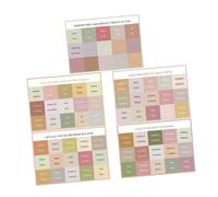 TOGEVAL 5 feuilles Onglets Autocollants pour Bible Diviseurs Colorés Clairs pour Étude Biblique Index Pratique pour Lecture Précise