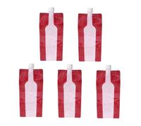 TOGEVAL 5 pièces à Vin Pliable Étanche Lot Entonnoir et Décapsuleur pour Transport Portable et Stockage Sûr