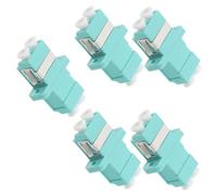 TOGEVAL 5 pièces Adaptateur LC Duplex pour Câble Fibre Optique Coupleur à Bride Simple Compatible Connecteurs Simplex Installation Facile et Fiable pour Réseaux de Communication