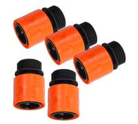 TOGEVAL 5 pièces Connecteurs pour Tuyau Arrosage Pouce Plastique Abs Raccords de Réparation pour Jardin Installation Facile et Compatible avec Accessoires de Tuyau