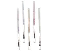 TOGEVAL 5 pièces Crayons Sourcils Double-embout Étanches Anti-sueur Couleurs Naturelles Poil à Poil pour Maquillage Femme Cendré et Moyen Inclus