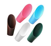 TOGEVAL 5 pièces Lot de Pelles à Terreau Plastique Colorées pour Jardinage Pelle Ergonomique pour Rempotage et Transplantation de Plantes Succulentes et Bonsaï Outil Pratique Réutilisable