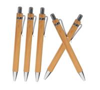 TOGEVAL 5 Pièces Lot de Stylos Bille Rétractables Écologique Pointe Fine Ergonomiques pour Bureau Fournitures Scolaires