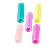 TOGEVAL 5 pièces Protège-ciseaux Silicone pour Cuticules Étui Antidérapant et Protecteur Manucure Sécurisée Protection Lame Plusieurs Couleurs