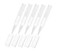 TOGEVAL 5 pièces Stylo Soin Ongles Transparent Twist Applicateur Rechargeable pour Huile Cuticules Pinceau Portable Multifonction pour Vernis Sérum et Fond de Teint Compact pour Voyage et