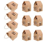 TOGEVAL 50 Boîtes à Biscuits de Maison en Papier Kraft, 50 Pièces, Boîte Présent pour Bonbons et Dragées, Emballage Mariage et Fêtes, Contenant Décoratif Pratique et Réutilisable