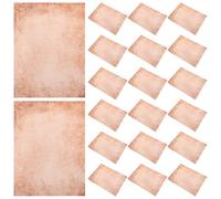 TOGEVAL 50 feuilles Papier Lettre Vintage Double Face pour Imprimante Décoratif Ancien Motif Papier à Écriture Lisse pour Scrapbooking et Origami