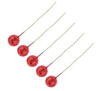 TOGEVAL 50 Pièces Décoration de Noël DIY Rouges Accessoires pour Création Festive et Accessoires Photo