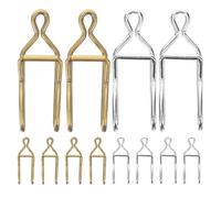 TOGEVAL 50 pièces Fermoirs Chaînes Montre Poche DIY Accessoires Clips Adaptables pour Chaînes Vintage et Bijoux