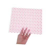 TOGEVAL 50 Pièces Heart Shaped Greaseproof Baking Paper Sheets Oil Absorbent Food Wrapping Paper For Pastries Home And Commercial Use