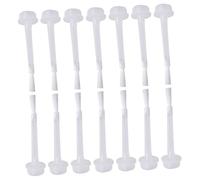 TOGEVAL 50 pièces Pinceaux Vernis Ongles Blancs Brosse Liquide Manucure et Pratique pour Salon de Beauté et DIY Nail Art