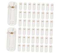 TOGEVAL 50 Pièces Pinces à Cheveux Transparentes DIY Bases de Barrettes Vierges pour Créations Artisanales Clips Simples pour Accessoires Coiffure Femmes et Filles