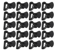 TOGEVAL 50 pièces Plastic Tent Rope Buckles Outdoor Camping Windproof Cord Tensioners Anti-Slip Webbing Clips for Tent Line Fixing and Hiking Accessories