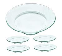 TOGEVAL 5pièces Assiette De Remplacement pour Brûleur à Huile Électrique Plat Rond pour Aromathérapie Et Cire Parfumée Accessoire pour Une Aromatique