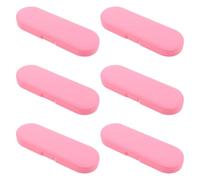 TOGEVAL 6 pièces Boîtes de Rangement Plastique avec Couvercle Boîte de Rangement Portable pour Outils Grattoir Lingual et Accessoires Organiseur Étanche Polyvalent pour Voyage et Usage