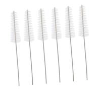 TOGEVAL 6 pièces Brosse Fine Longue pour Nettoyage Prothèse Auditive Goupillon de Nettoyage Tube Flexible Kit pour Entretien Complet des Aides Auditives