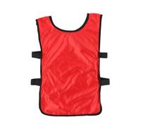 TOGEVAL 6 Pièces Chasubles de Sport Garçon Fille Respirantes Vêtements Dentraînement Football et Basket Rouge Gilets et Ventilés pour Équipe
