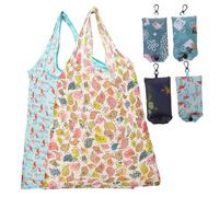 TOGEVAL 6 pièces de Courses Pliable Réutilisable Multi-usages avec Cabas Grand Format pour Épicerie Transport Extérieur et Cadeaux